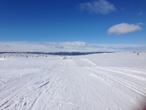 Ski tracks as wide as motorways!