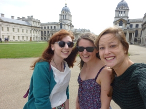 Catching up with my friends Hannah and Lauren in London