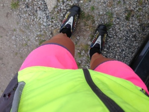 Taking high vis to a new level for rollerskiing!